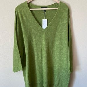 Eileen Fisher Women’s Organic Linen Cotton Slub XL in Green